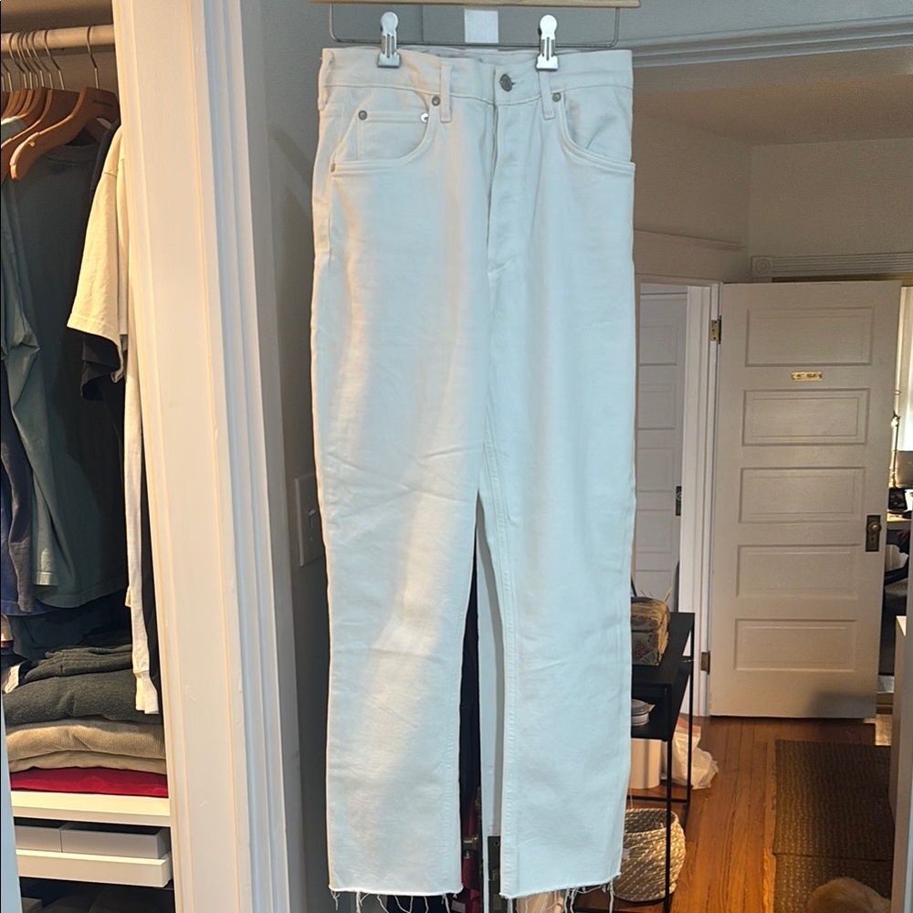 Like New Agolde Riley High-Waisted Jeans
